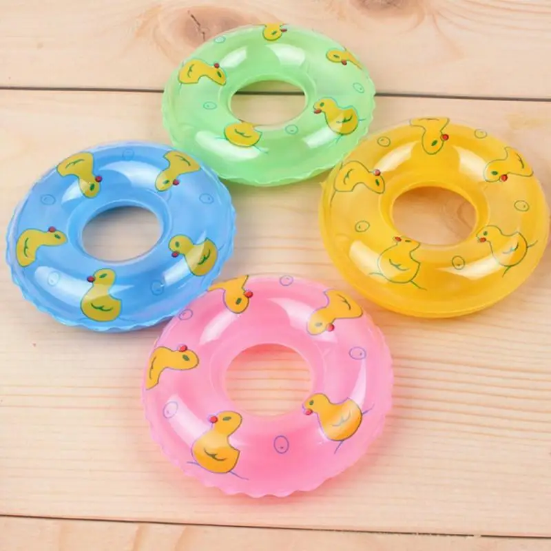 Mini Inflatable Swimming Buoy Safe Colorful Swimming Pool Baby Aid Water Toys Small Ring