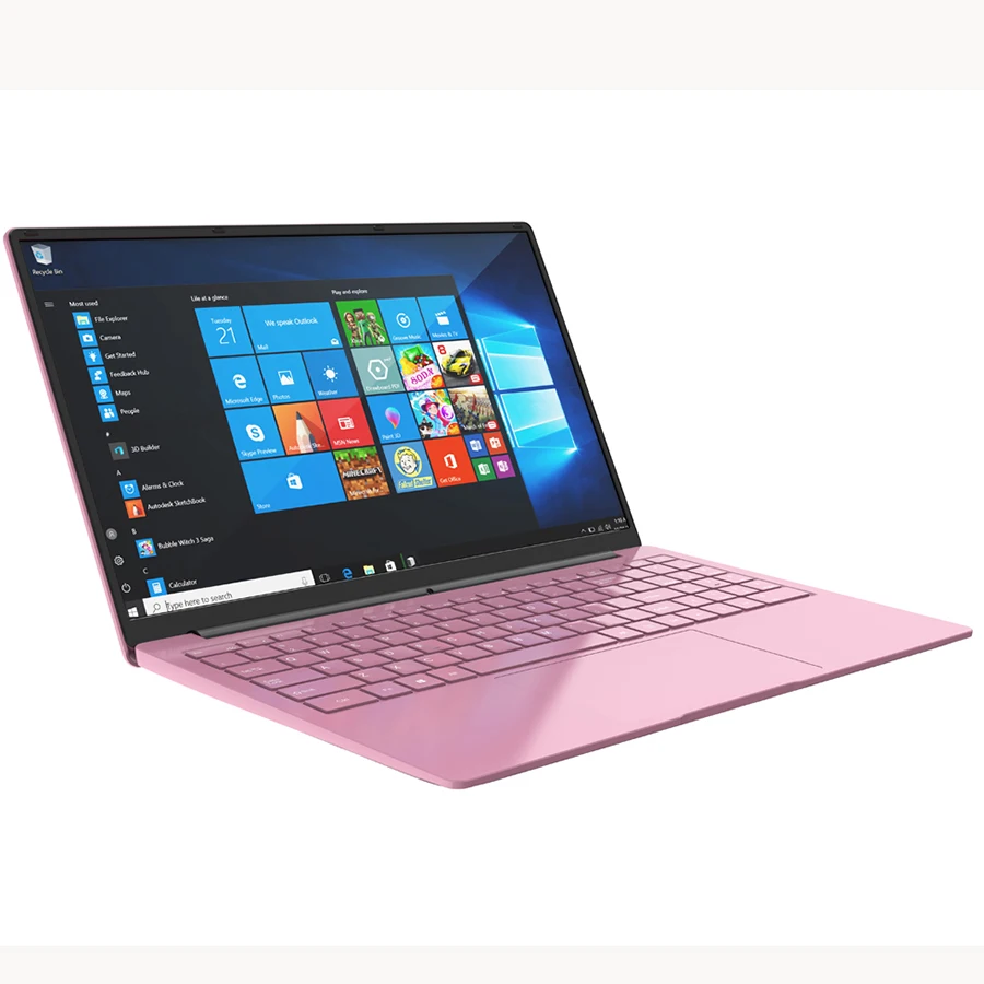 S7e61a4589ca040bb8543aa372b93bba4G 2023 Cheap Woman Laptops Windows 10 Office Pink Notebook Netbook Gaming 15.6" Intel Celeron J4125 12G+1TB Dual WiFi HDMI USB 3.0