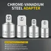 Onnfang Socket Adapter Drive Head Ratchet Wrench 1/2 3/8 1/4 CR-V Chrome Vanadium Steel for Car Bicycle Garage Home Repair Tools 3