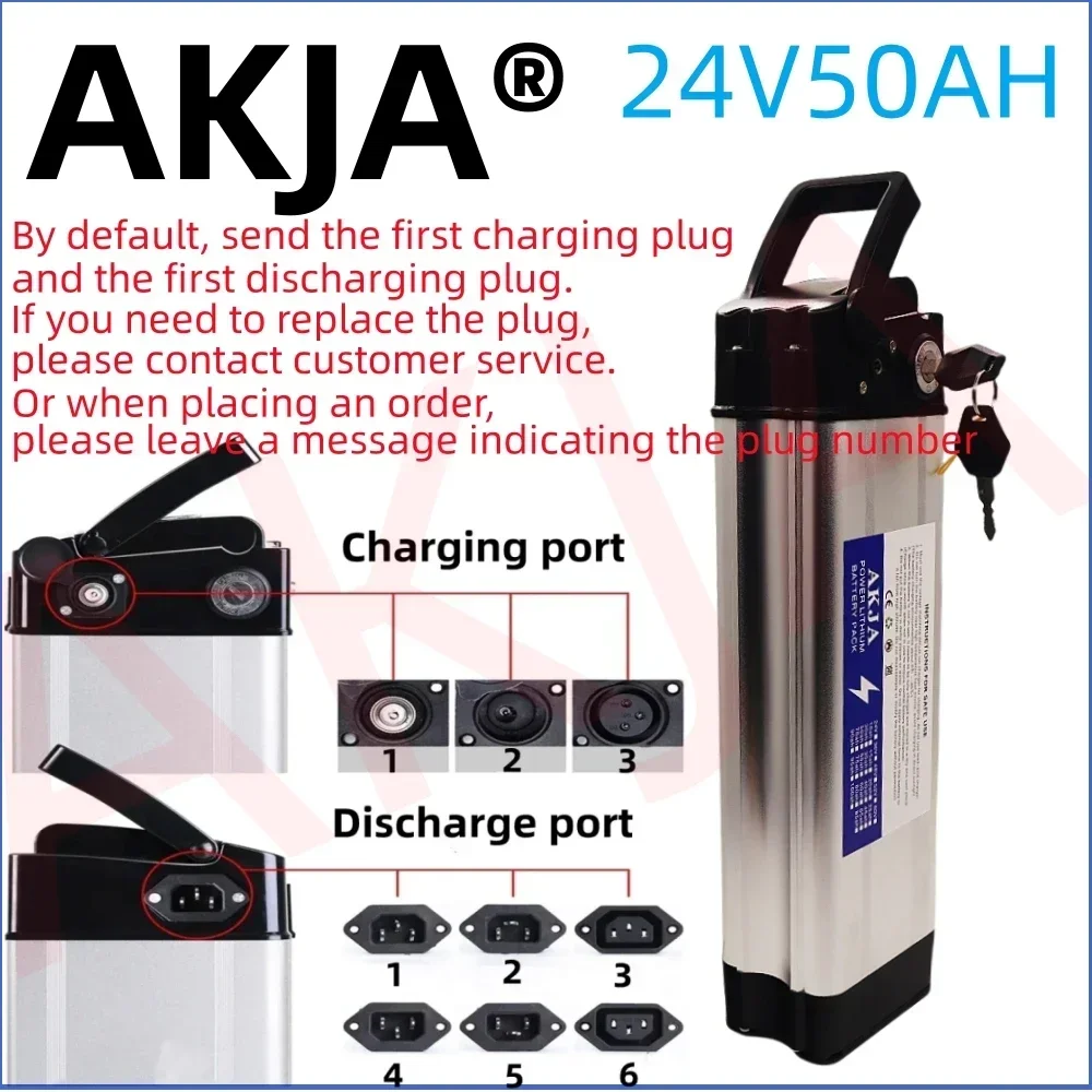 

New Full Capacity Power 18650 Lithium Battery 24V10ah-50ah, Suitable for Silver Fish 80-2000W +29.4V Lithium Battery Charger