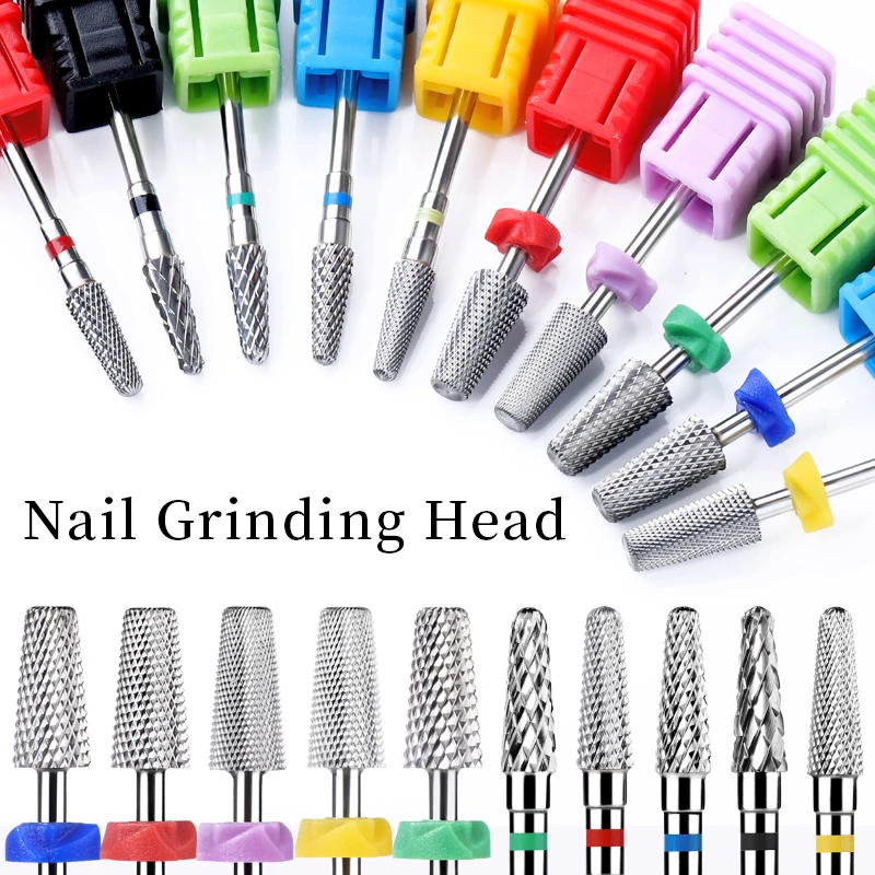 1pc Tungsten Carbide Nail Drill Bits Milling Cutter Burr For Manicure