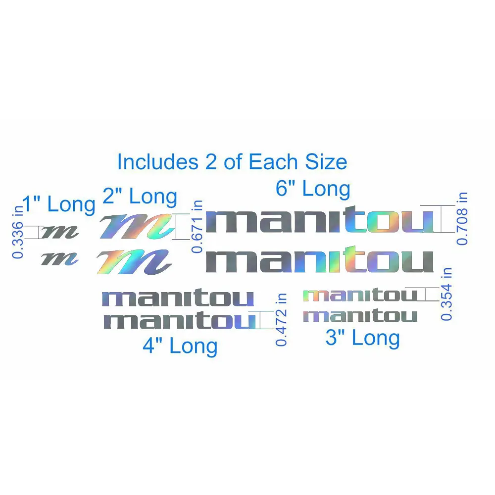 Per Manitou Bike Forcella Adesivi Decalcomania Set Mtb