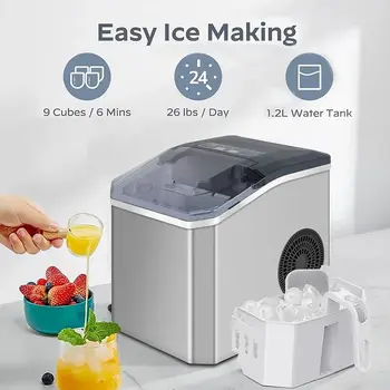 Electric Ice Maker 220 V Kitchen Machines Electric Cubes Professional Ice Machine For The House home coffee IM42
