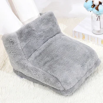 USB Electric Heater Foot Warmer Heated Comfort Fleece Suede Cushion Couple Warm Foot Cover Feet Heating Pads For Home Sleeping 5