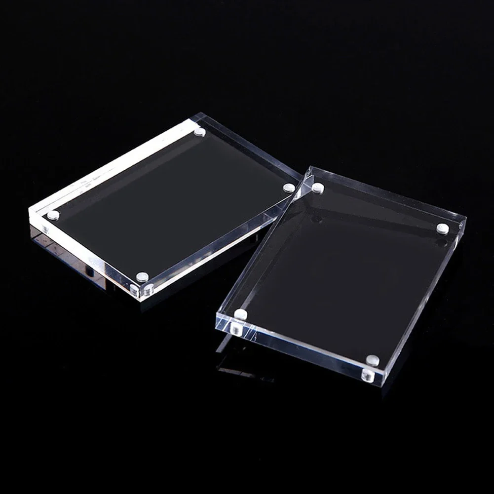 Transparent Acrylic wall photo frames Magnetic Poster Display Stand Picture Frame