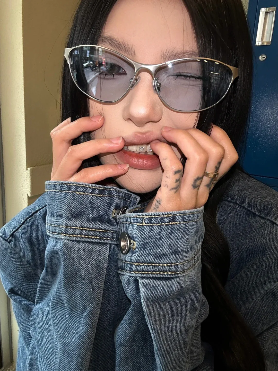 Vintage Cat-Eye-Sonnenbrille für Damen und Herren, Ellipsen-Sonnenbrille, ovale Sonnenbrille für Damen und Herren, Metallbrille – Detail 5
