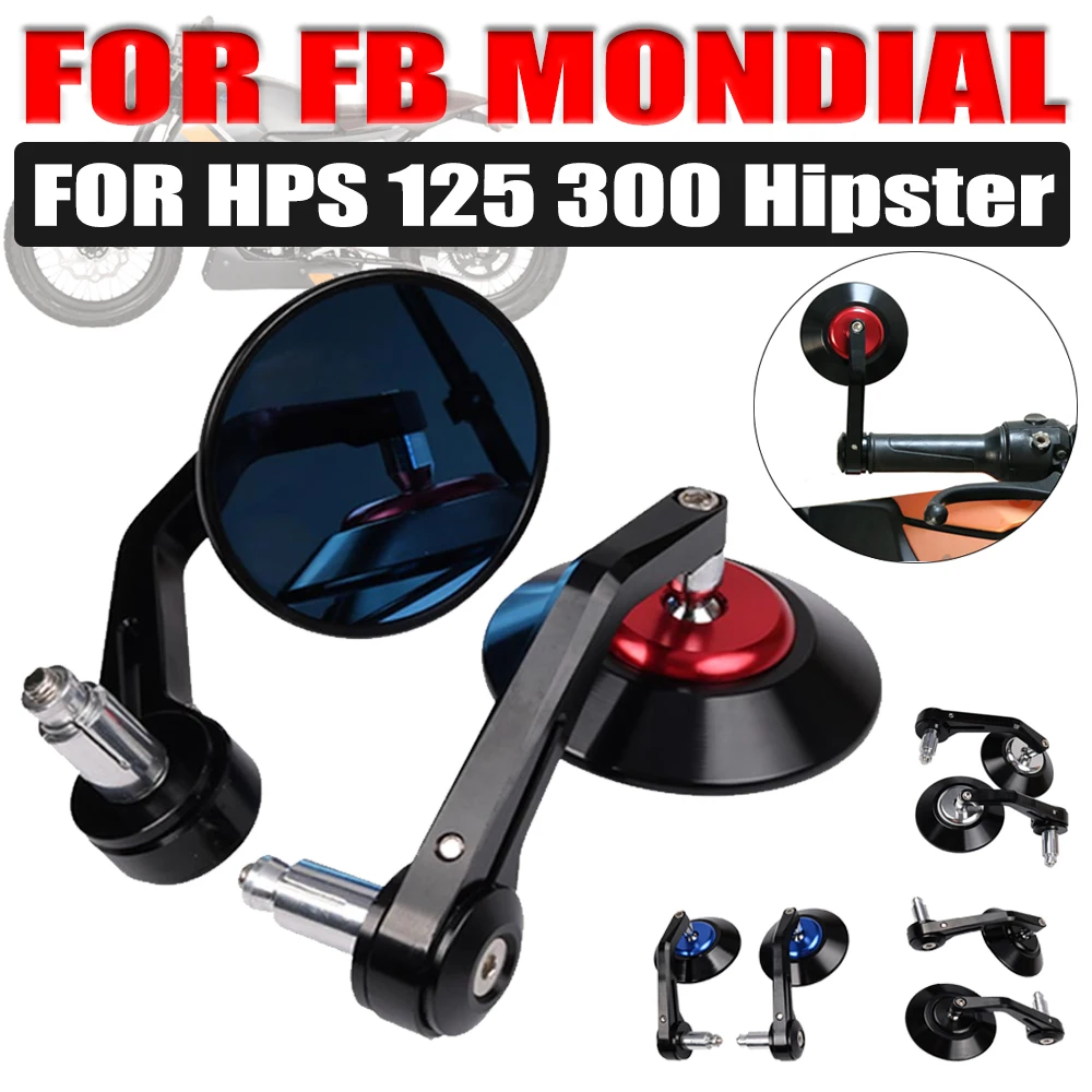 Per Fb Mondial Hps 125 Hps 300 Hipster Hps125 Hps300 Accessori Retro Specchietto Retrovisore Specchietto Laterale Manubrio Bar End Retrovisore