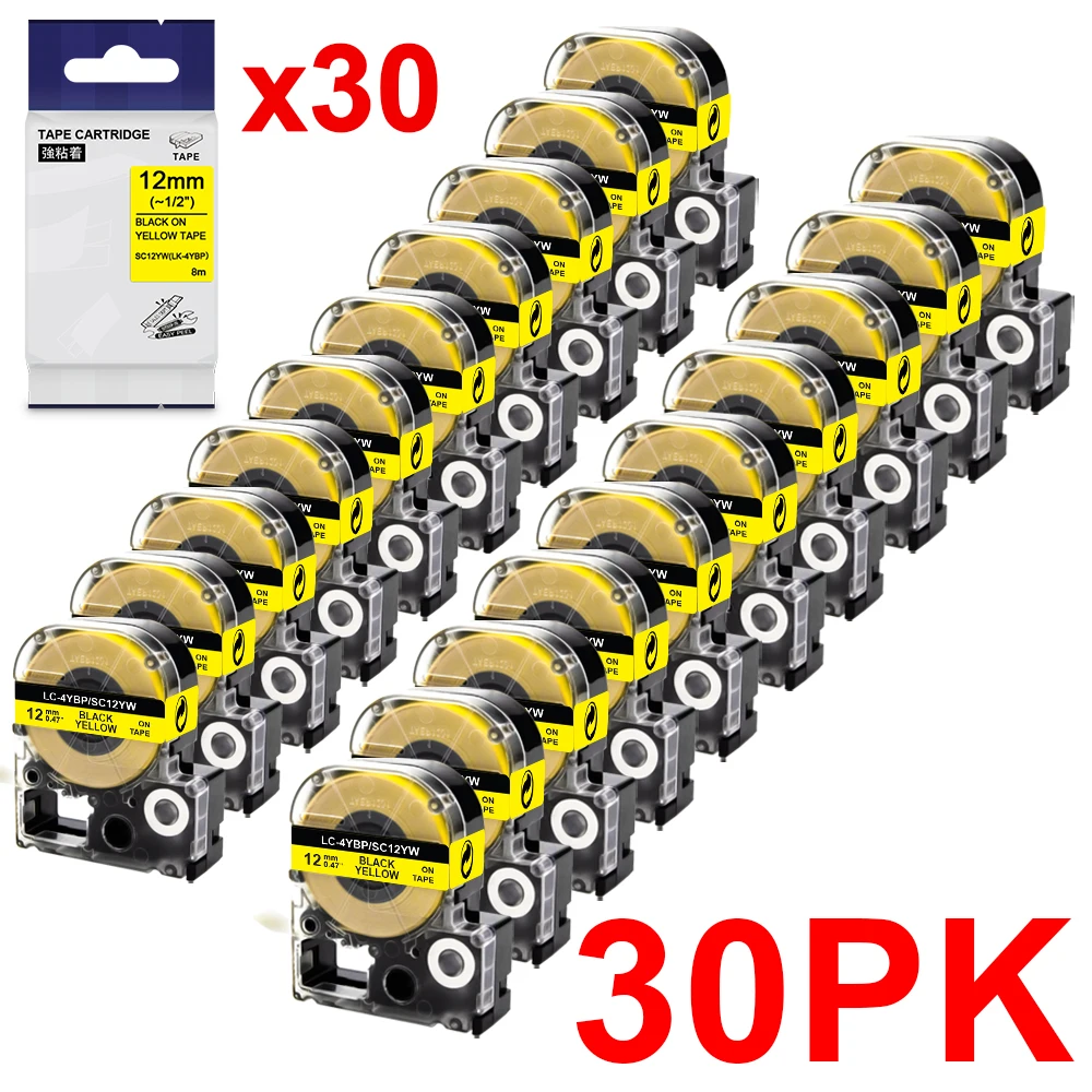 

Ярлыки A ABColor 30PK SS12 кВт, ярлыки совместимые с Epson Kingjim ST12KW SC12RW SC12YW SC12BW SC12GW, ярлыки для детской модели 400