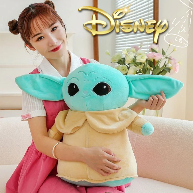 Disney Star Wars Yoda Peluche Grogu Mandalorian Figura Yoda Bambole Modello Bambino Farcito Cartone Animato Yoda Cuscino Regali