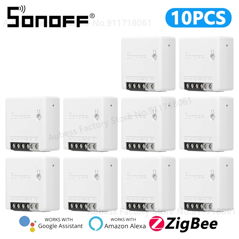 SONOFF ZBMINI Smart Switch ZigBee 2-way Smart Home Automation Mini DIY Switch Module For eWeLink Alice Alexa Google Assistant 