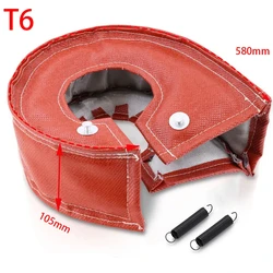 Enhanced Turbo Charger Heat Blanket and Exhaust Wrap Kit - Red (T6 Red)