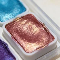 24-180color metallic watercolor paint set, portable and lightweight, high solid pigment, starry sky tones, suitable for artists 3