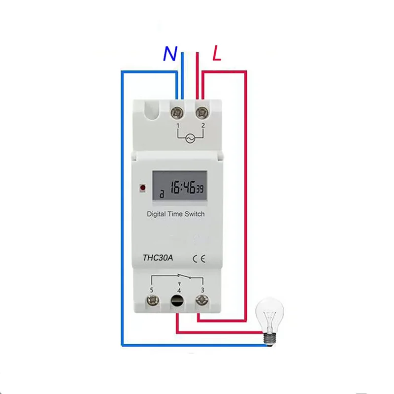 Programmable Din Rail Relay 2 Wire Weekly Seven Days Timer Forstreet Lights Timer Control