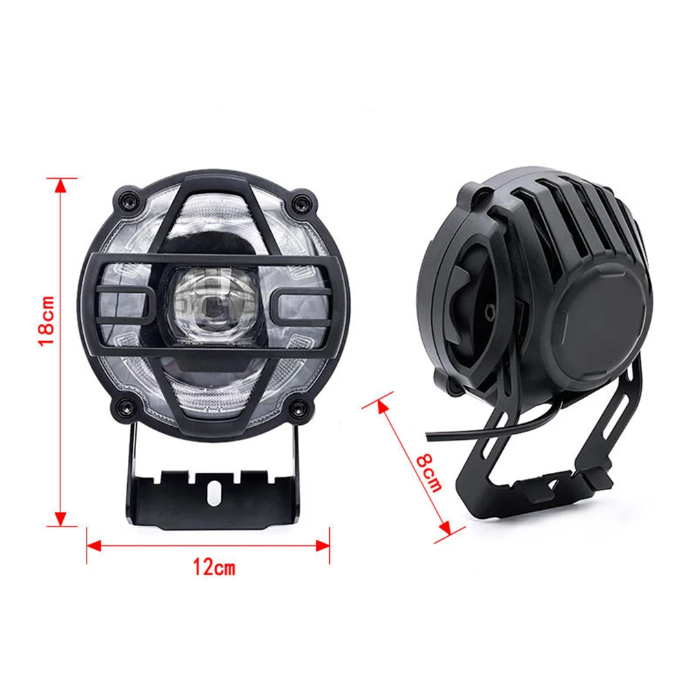 

Speaker Headlight Horn Headlight Cycling Horn PC+ABS+PMMA+AL Three Core Wire 1 Pcs 12W 12x18x8cm 36-48V Off-road