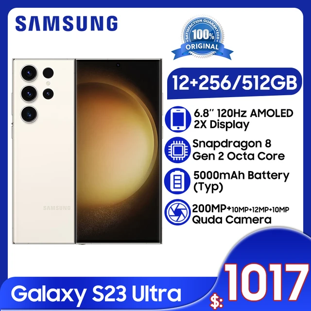 Smartphone Samsung Galaxy S23 Ultra Octa-Core 256GB Verde 5G Dual Chip 12GB  RAM Tela Infinita