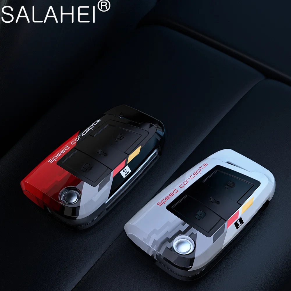 

PC Car Smart Key Case Cover Shell For VW Volkswagen Golf 7 MK7 Tiguan MK2 For SEAT Ateca Leon FR 2 Ibiza For Skoda Octavia A6 A7