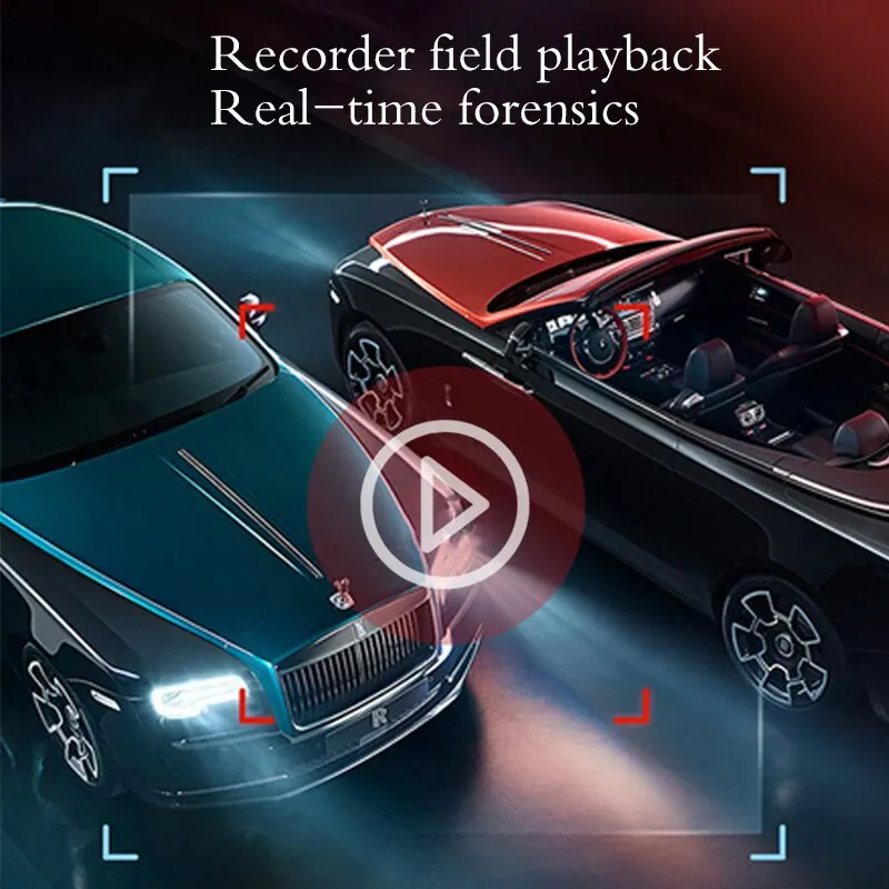 Car front and rear dual lens HD night vision 1080p driving recorder4 inch rear view mirror Car dvr, car recorder, car monitoring