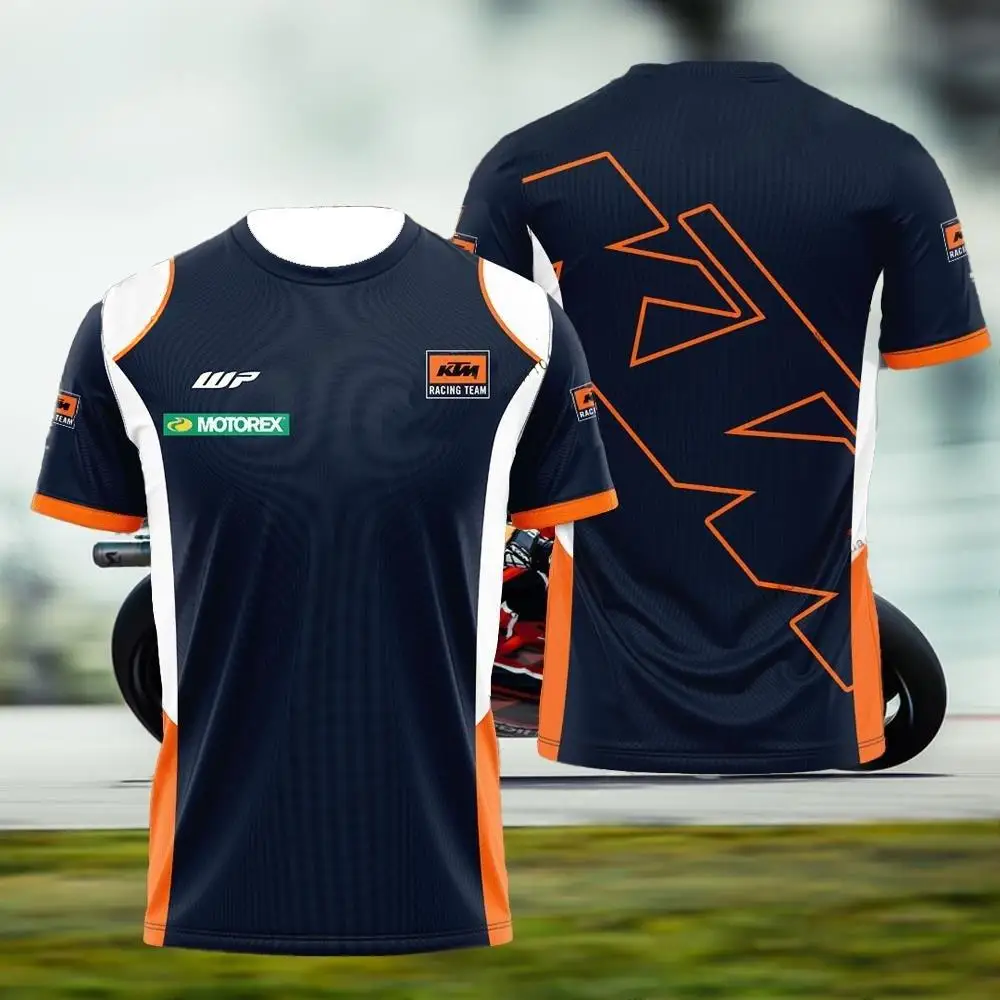 2026년 신상 여름 MXGP KTM 유니섹스 KTM 모토GP 라이딩 모토 저지 레이싱 팀 티셔츠 통기성 3D 프린팅 성인용