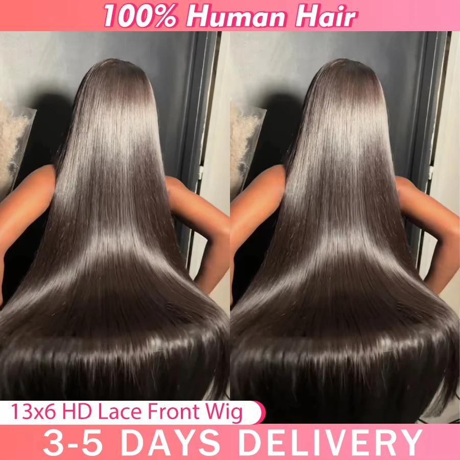 30 Inch 200 Density Straight Human Hair Wigs 13x6 Hd Lace Frontal Wig 360 Lace Front Wig 13x4 Lace Front Wig For Black Women 1