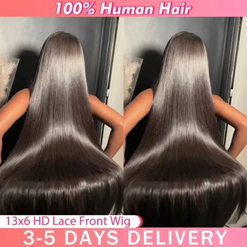 30 Inch 200 Density Straight Human Hair Wigs 13x6 Hd Lace Frontal Wig 360 Lace Front Wig 13x4 Lace Front Wig For Black Women 1