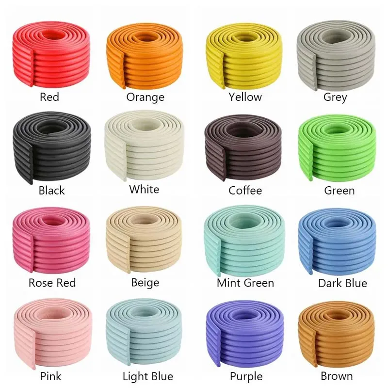 Children Safety Foam Protection Baby Safety Protection Strip 2M Table Desk Edge Guard Strip Corner Protector Furniture Corners