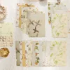 28pcs/pack Vintage Materials Paper DIY Scrapbooking Collage Junk Journal Aesthetics Stationery Planner Decor Paper 4