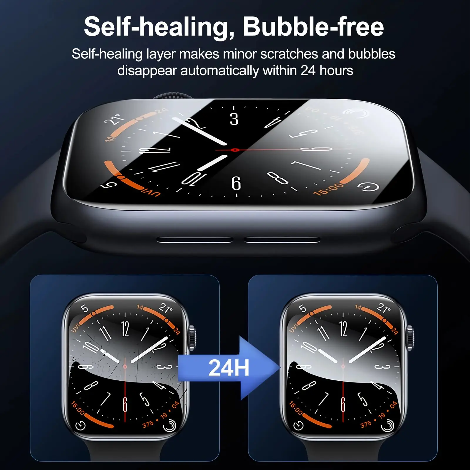 Фото Защитная пленка для Apple Watch Ultra Series 9 8 7 6 5 4 3 SE, Защитный Лоток для iWatch 49 мм 45 мм 41 мм 44 мм 42 мм 40 мм 38 мм №3