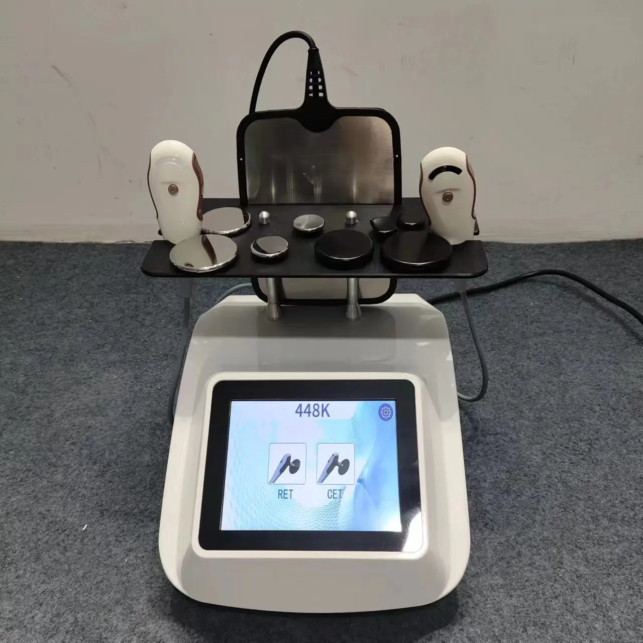 Portable White 448K Audiophile Master Tecar Therapy Physiotherapy Ret Cet Radiofrequency Machine Face Lift Pain Relief