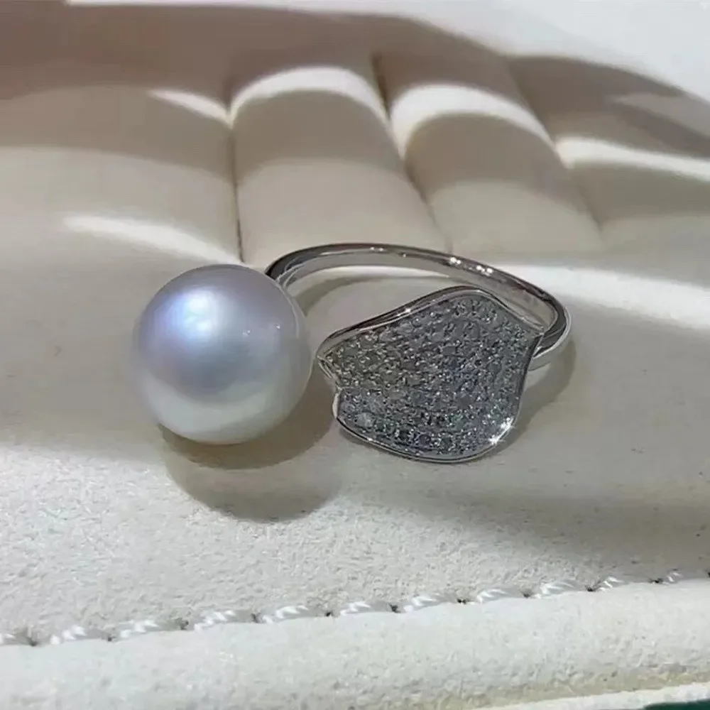 

Кольцо из серебра 925 пробы с жемчугом, 9-12 мм