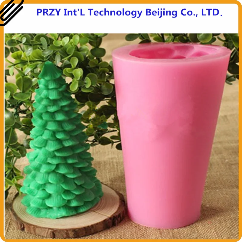 

PRZY 3D Christmas Tree Soap Mold Silicone Molds Candle Moulds Pine Tree Candles Mould Moulds Clay Resin Aroma Stone