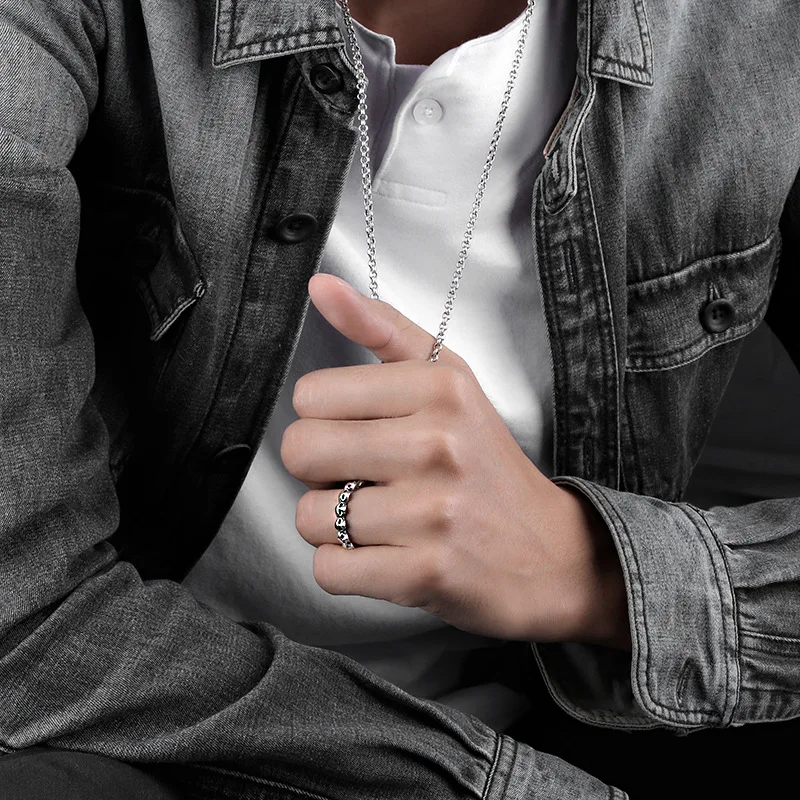 Couple Rings Skull Rings For Men and Women 925 Sterling Silver