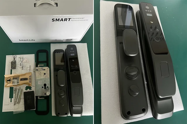 Tuya Wifi Visual Face Fingerprint Smart Door Lock Keyless Entry Electronic Digital Safe Lock With Camera Keypad Intelligent Lock 5
