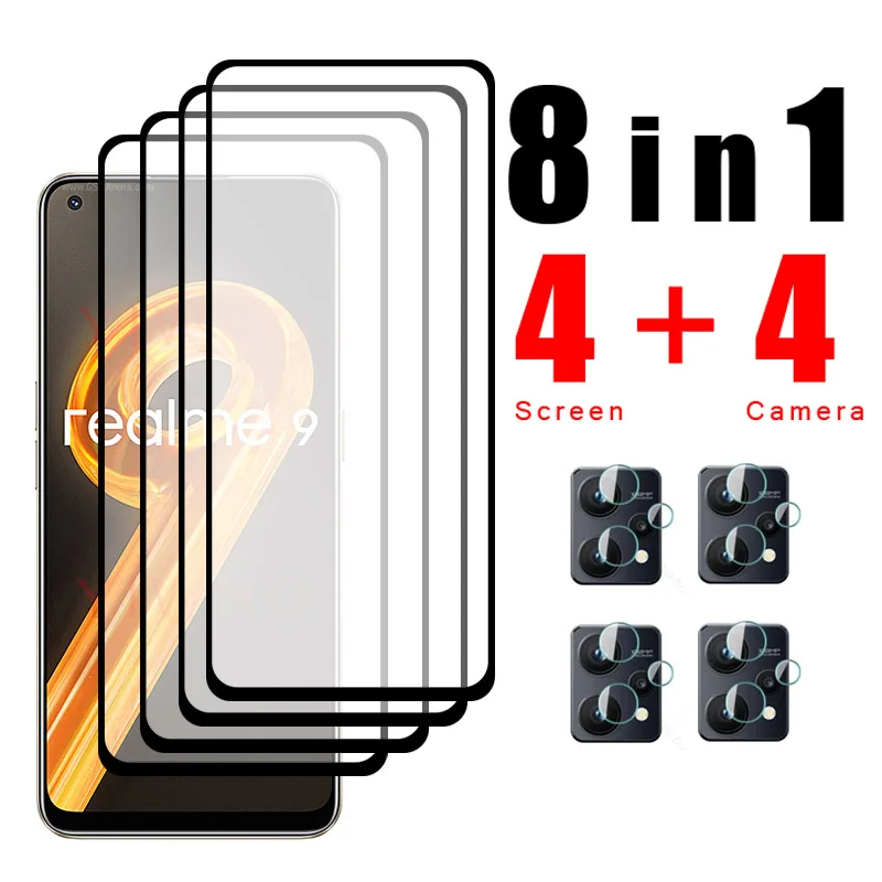 realmi 9 4g glass rmx3521 camera lens screen protector tempered glass
