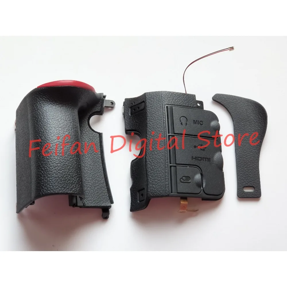 Ensemble de 3 pièces d'origine pour appareil photo Nikon Dfemale D610, poignée avant, USB, corps en caoutchouc, couverture astronomique, pièce à main et bande