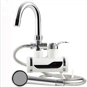 3000W Tankless Water Heater Faucet Shower Instant Electric Tap Heating Hot Water for Kitchen and Bathroom 1