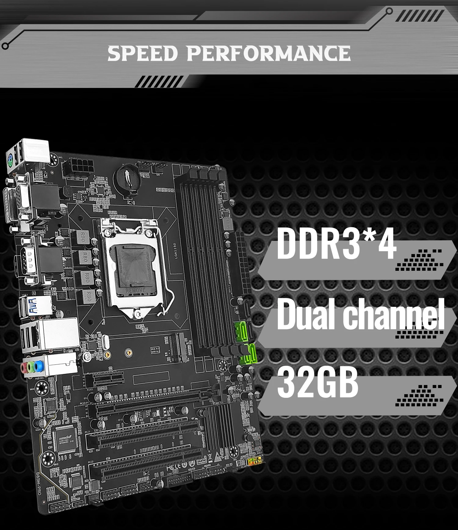 B85M PRO Motherboard Overall View