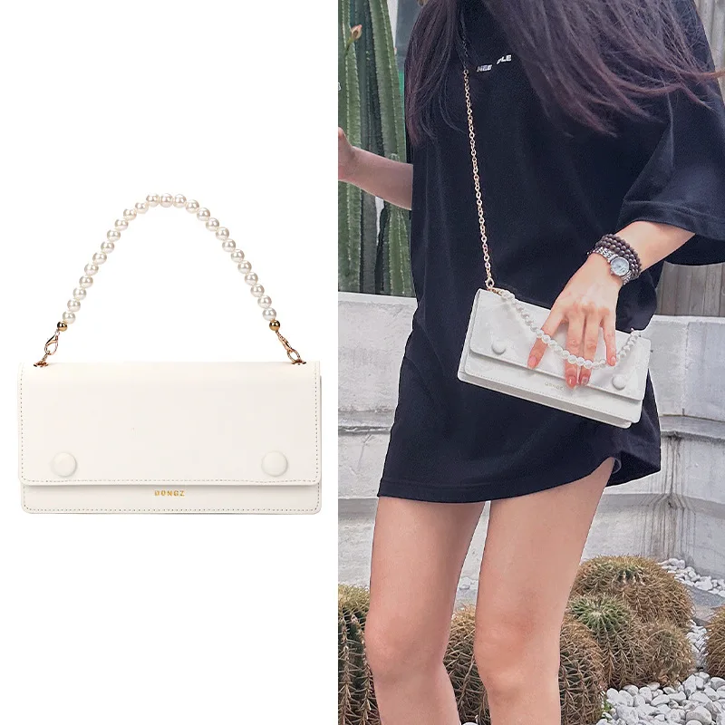 

Universal Phone Bag with Shoulder Strap Bead Chain Lanyard Crossbody Wallet Case for Samsung Galaxy Z Fold 5 4 3 Leather Cover