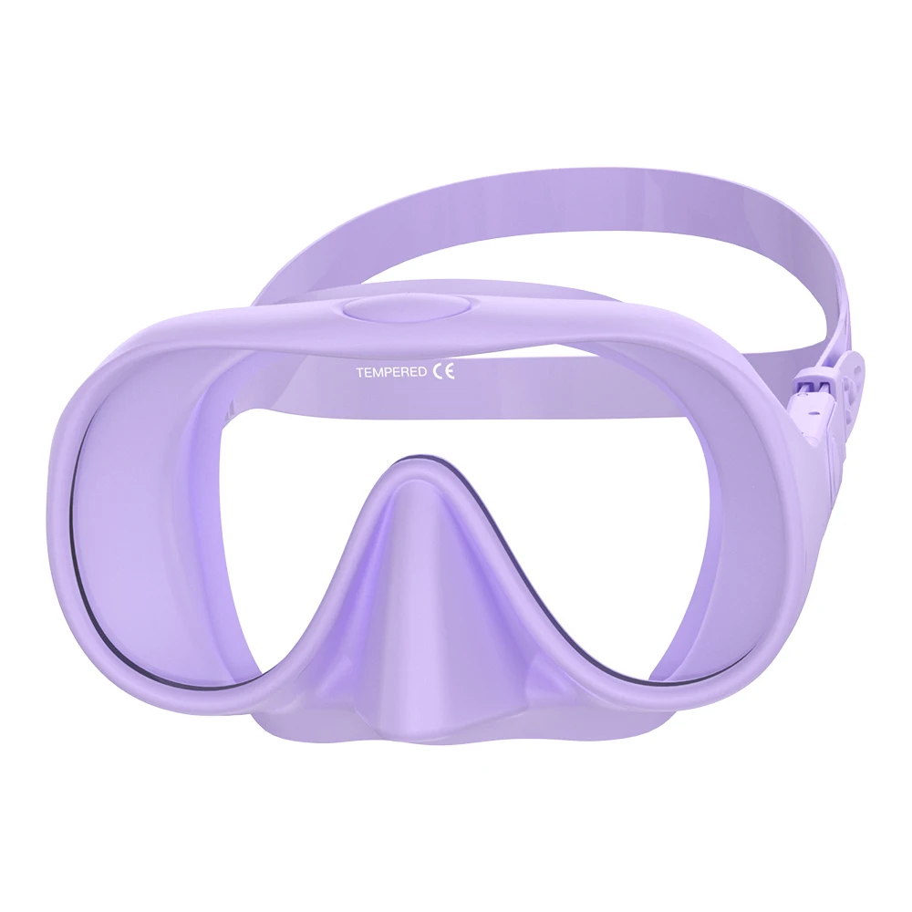 Ultra Wide View Frameless Diving Mask with Tempered Glass