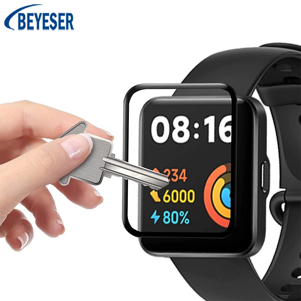 

2Pcs Screen Protector Film For Redmi Watch2 Lite Smart Watch Protection Film Accessories Anti-scratch 3D Surface Composite Film