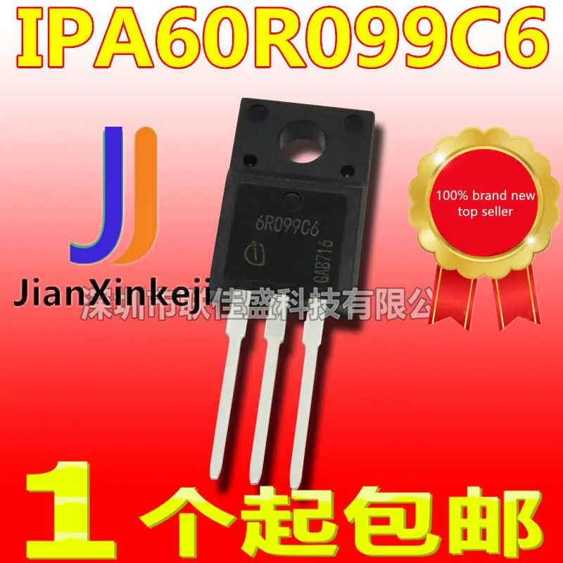 

10 шт., 100% оригинальная новая фотосессия, IPA60R099C6 6R099C6 38A 600V N-channel в наличии