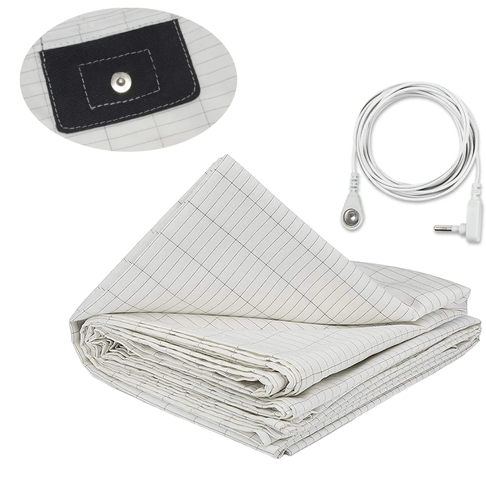 Grounding Sheet 5% Silver Fiber Conductive Organic Grounding Sleep 27x52in Anti-static Organic Mat Radiation Proof