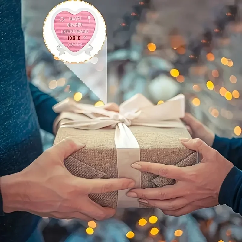 배터리 없이 사용하는 하트 모양 메시지 보드,  출생 알림, 결혼식 및 집 꾸미기에 적합