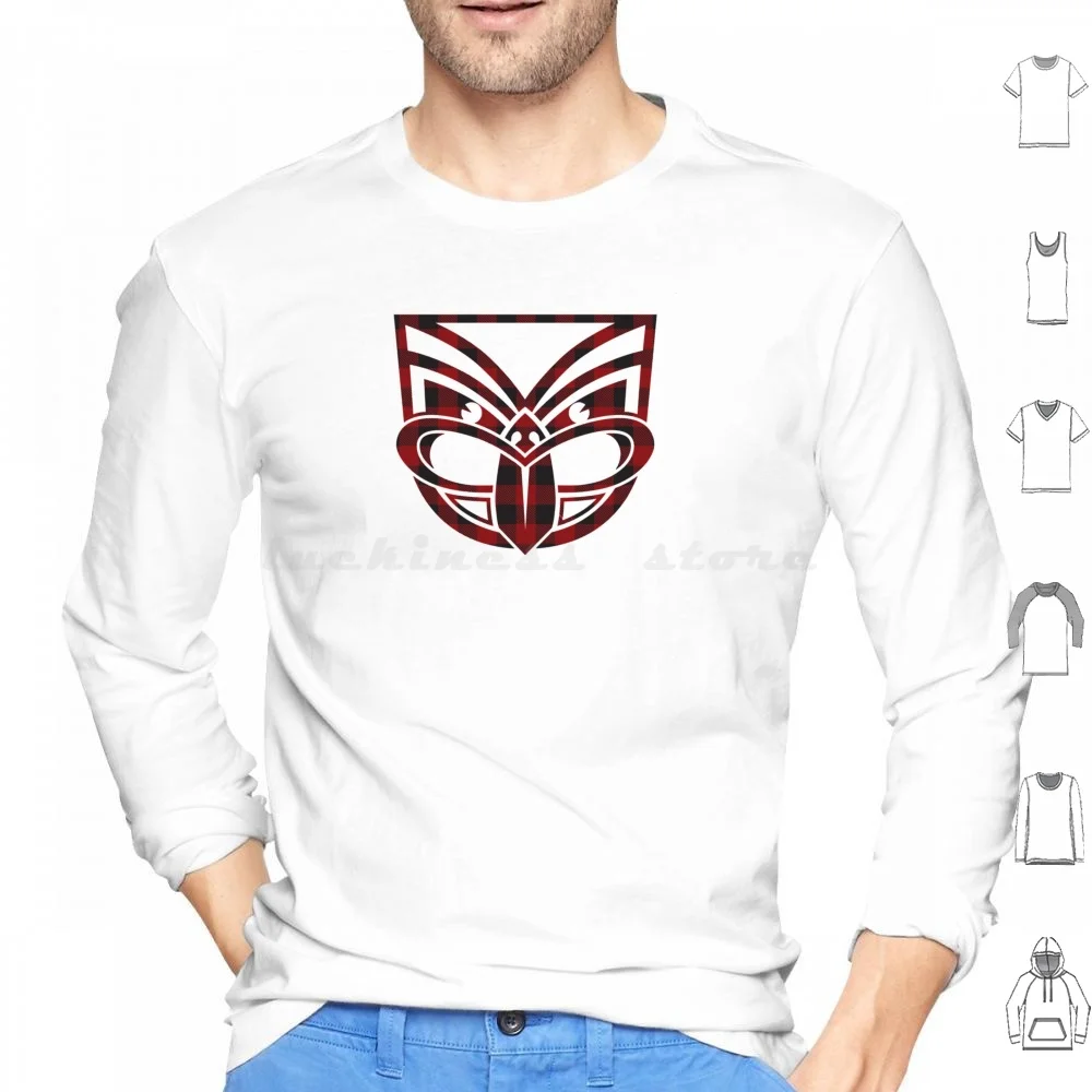 Nz-Swanni Edition Felpe Con Cappuccio Manica Lunga Nz League Nrl Mt Smart One Nz Vodafone Rugby League Tartan Swanndri Tiki Wahs