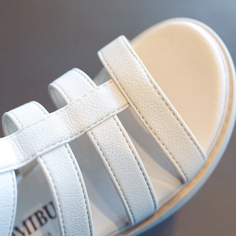 Trendy Women Sandal New Fashion Casual Kid Shoes Soft Sole Comfort Non Slip Girl Shoe Daily Flat Roman Shoe Light Princess Shoes 6