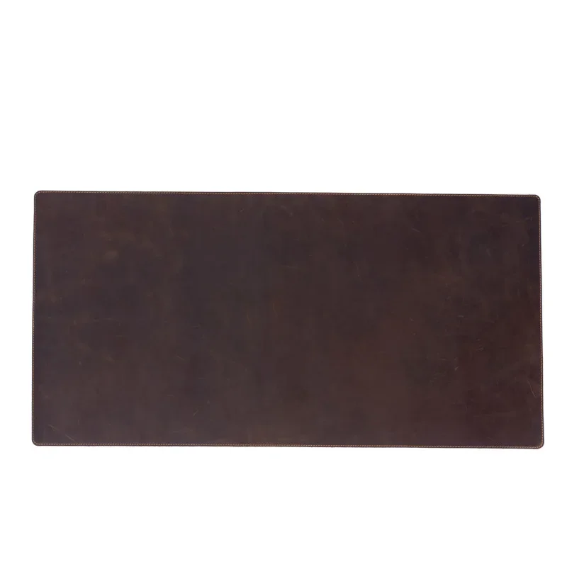 Crazy Horse Leather Desk Laptop Mat for Office