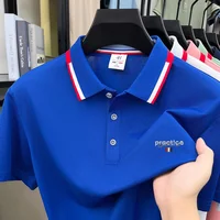 Polo homme respirant et confortable à manches courtes, nouvelle collection été 2026, broderie lettres, design original de marque de luxe, tendance 2