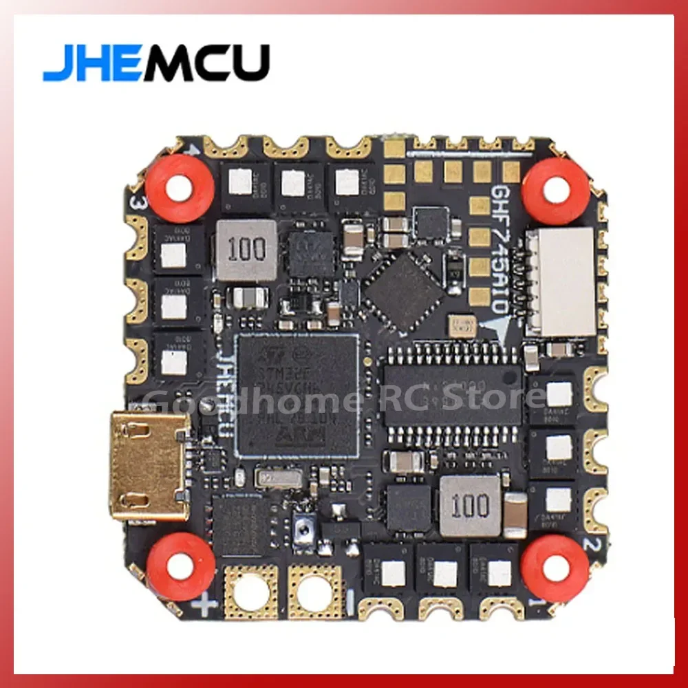 

Jhemcu ghf745aio mpu6000 f745 Flight controller blheli32 g071 40a/50a 4 in1 esc 25,5x25,5mm 3-6s for fpv freestyle drone