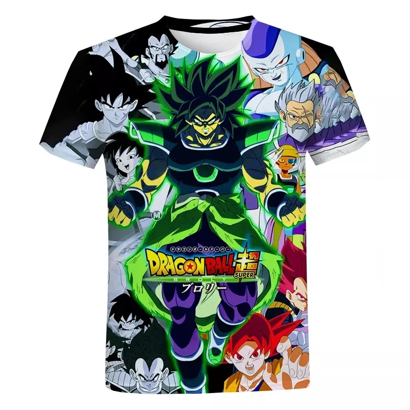Summer New Japanese Animation Short Sleeve T-shirt 3D Printing T Shirt Men's Clothing Casual Round Neck Women Kids Tees Tops 4