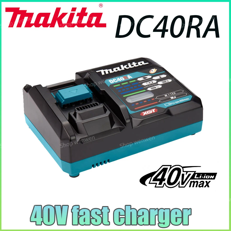 

Makita DC40RA 40V Max XGT Rapid Optimum Charger Digital Display Original 40V Lithium Battery Charger Dual Fan Design