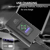 T6 BK02 Bicycle Aluminum Alloy Front Light Battery Display USB Charging Mountain Bike Night Riding Front Light Tail Light kit 4